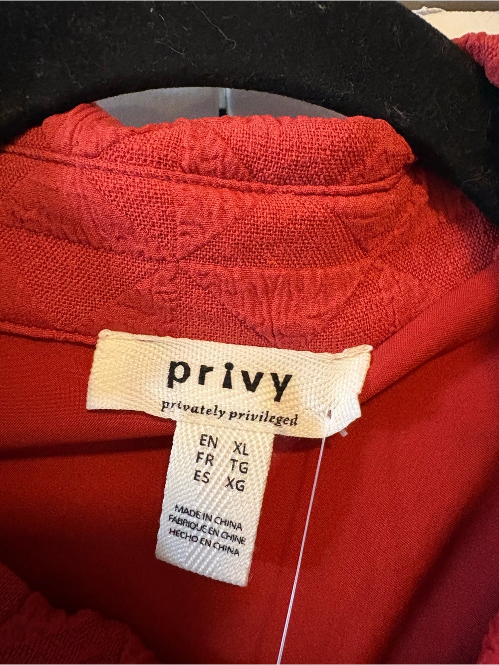 privy Red Quilted Button-Front Utility Jacket - Picture 2 of 5